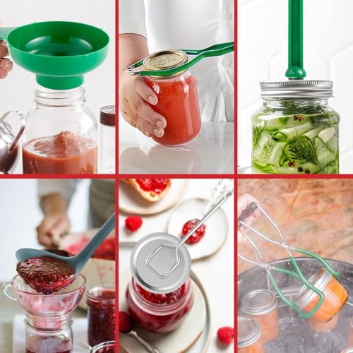 21.5QT Water Bath Canning Pot with Rack and Lid - Large Capacity Food-Grade Steel