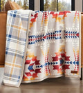 Reversible Plush Throw Blanket 50x70 Inches - Gray Faux Suede Edging