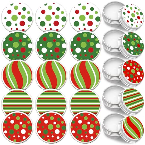 Chic Style 25 Pcs Christmas Peppermint Lip Balm Gifts Bulk Elf Peppermint Flavor