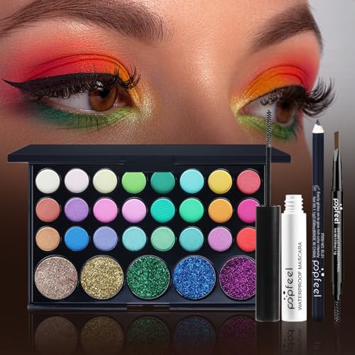 Makeup Set Box, Festival Surprise Assortment Gift with Professional Makeup Products, Cosmetics Set Party Favors for Women Girls Teenager, Vegan & Cruelty-Free, Set E