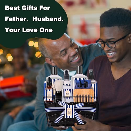 Cedar & Bergamot Spa Gift Set for Men - Self Care & Care Package