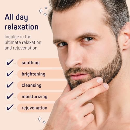 Sandalwood Luxury Men’s Grooming Gift Set - 7-Piece Body Wash, Lotion & More