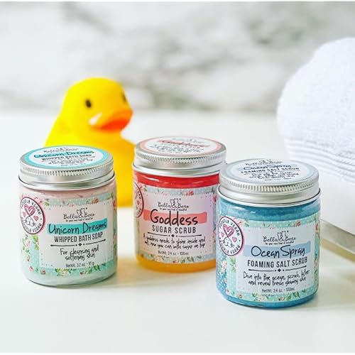 Bella & Bear Unicorn Dreams Whipped Bath Soap Bundle Full & Travel Size