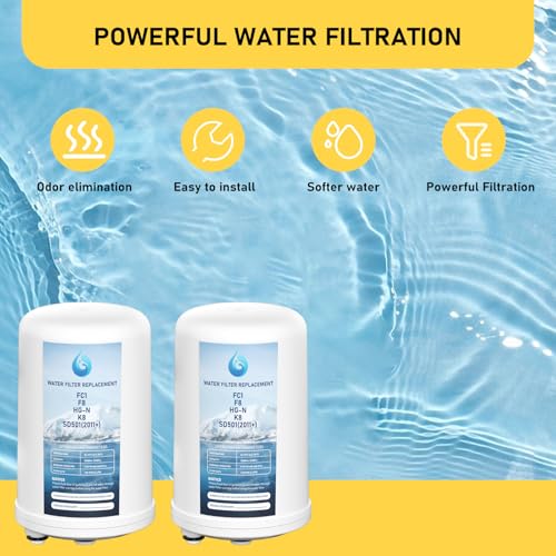 Zomixzo Water Filter Replacement Cartridge for Enagic K8 SD501 F8, 2-Pack