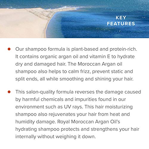 Moisturizing Argan Oil Shampoo for Color Treated Hair - Sulfate Free 1000ml