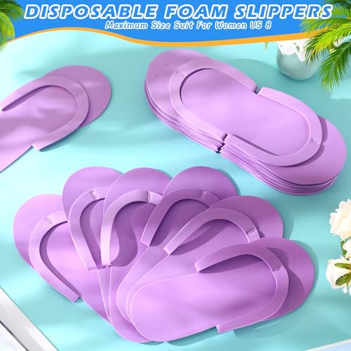JenPen Disposable Spa Pedicure Slippers - Purple, 60 Pairs