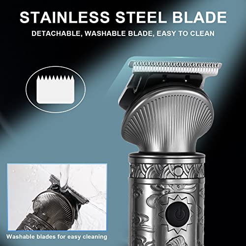 6-in-1 Men's Grooming Kit with Hair Trimmer, Beard & Nose Clipper