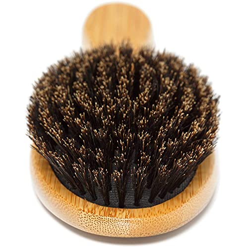 Belula Organic Skin and Hair Care. Dry Brushing Body Brush Set and 100% Boar Bristle Hair Brush Set. Restore Shine and Texture to Your Skin and Hair.