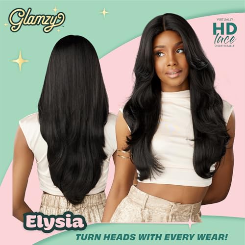 Sensationnel Glamzy Lace Part Wig Elysia - Dark Brown, Glueless, Hand Tied
