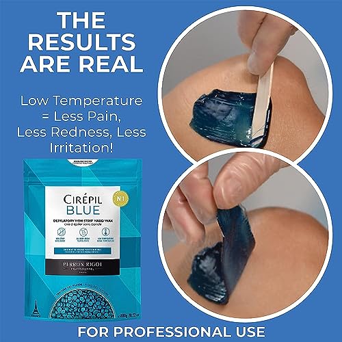 Cirepil Blue Stripless Hard Wax Beads 14.11oz Bag - Professional Hair Removal