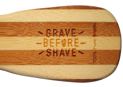 Beard Brush Pack of 2 - Natural Bamboo, Premium Grooming Tool for Beards (Variation of THIS listing: 1 Count Pack of 2)