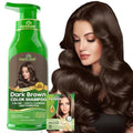 Herbishh Dark Brown Hair Dye Shampoo 500ml for Gray Coverage & Shine - Variation of THIS listing