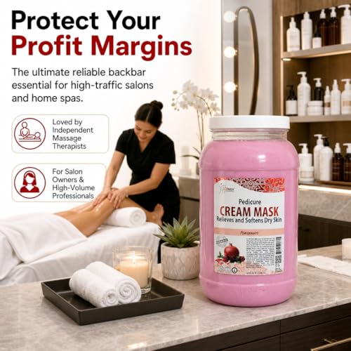 SPA REDI Deep Moisturizing Body & Foot Cream Mask 128oz with Hyaluronic Acid