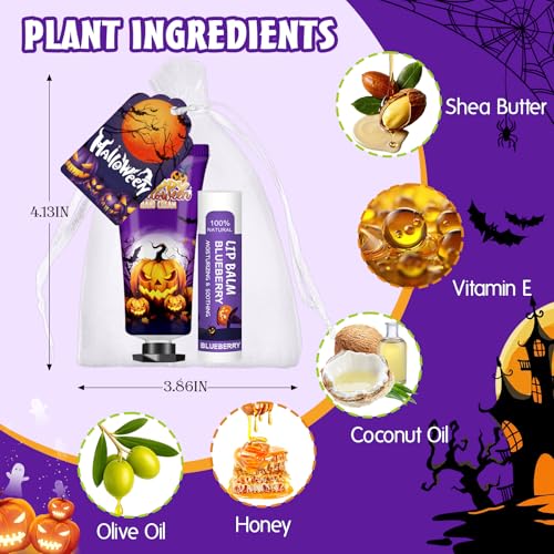 Halloween Hand Cream and Lip Balm Set - 50 Pack Halloween Party Favors