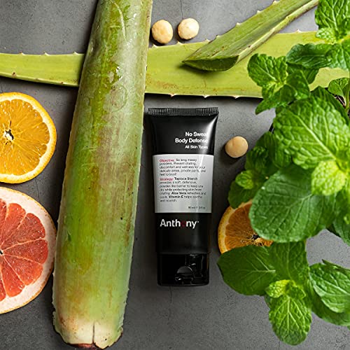 Anthony Sun Essentials Duo, Day Cream SPF 30 Men¡¯s Face Moisturizer with Sunscreen and No Sweat Body Defense Deodorant