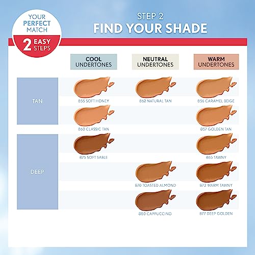 Liquid Foundation SPF 18 Full Coverage Makeup Natural Tan 1 Fl Oz Pack of 2
