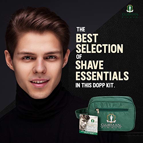 Clubman Pinaud Shave Essentials Set - Men's Grooming Whiskey Woods, Soap & Aftershave