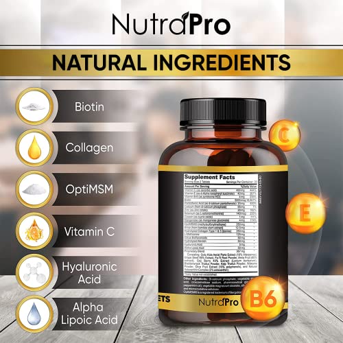 Men's Hair Growth Vitamins - Supports Thicker, Fuller Hair & Beard - DHT Blocker & Biotin Supplement