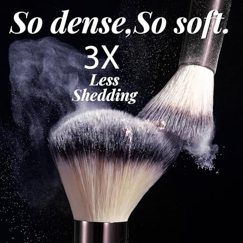 BS-MALL Makeup Brushes Kit ? Professional Makeup Tools with Travel Case, Includes Foundation, Powder, Concealer, Lip & Eyeshadow Brushes for Daily Use & Versatile Occasions (Metallic Brown)
