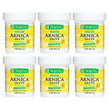 De La Cruz Arnica Salve - Foot Cream for Dry Cracked Heels and Feet - Moisturizing Hand Salve for Dried Hands - 24 Hour Moisture Foot Cream for Dry Cracked Feet and Rough Skin - 2 OZ (6 Pack)