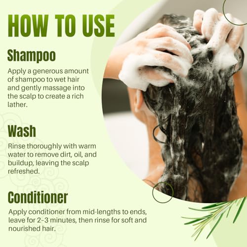 Rosemary Shampoo and Conditioner Set for Hair Growth - Rosemary Set