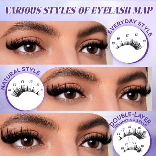 B&Q Manga Lash Clusters with Spikes Wet-Look Individual Lashes Salon Volume D Curl Eyelash Clusters 10-18mm Anime Lashes 156PCS Reusable DIY Cluster Eyelash Extensions for Beginners(SalonSpike01)