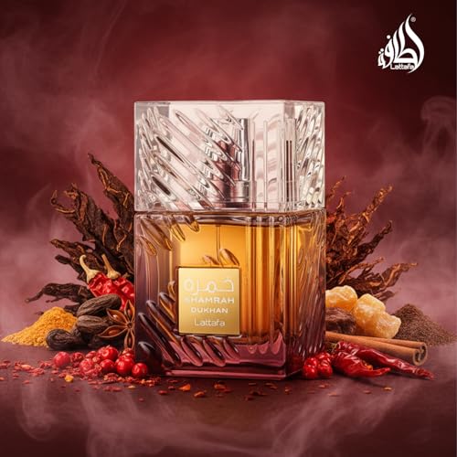 Lattafa Khamrah Dukhan Unisex Eau de Parfum Spray 3.4 Fl Oz - Wood Variation