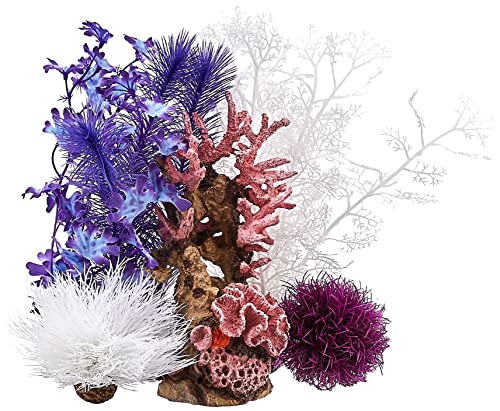 biOrb 30L Pink Ocean Aquarium Decor Set - Fish-Friendly Sea Lilies