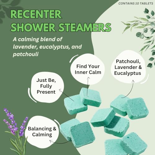 Herbal Zen Recenter Shower Steamers Original 10 Pack | Aromatherapy Relaxation