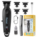 KEMEI 2293 Black Hair & Beard Trimmer with Zero Gapped T-Blade, LED Display, 3 Guards
