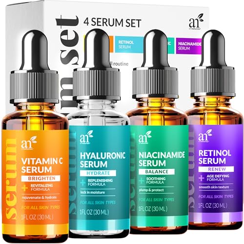 Vitamin C Serum Set with Retinol Hyaluronic Acid Niacinamide Anti-Aging Skin Care