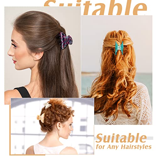 Medium Hair Claw Clips Set - Non-Slip Strong Hold for Women, 18 Pieces
