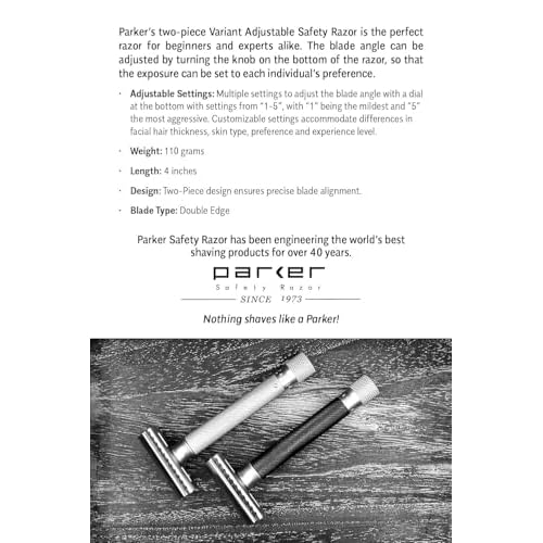 Parker ¡°Solar Storm¡± Ultra?Soft Synthetic Shaving Brush ? 28?mm Tuxedo Knot ? High?Density for Superior Lathering + Acrylic Stand