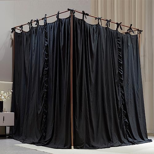 Double Layer Bed Canopy Mosquito Net for Girls and Adults - Black, 78 x 86 inches (Variation of THIS listing)