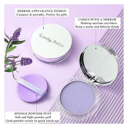 Jelly Pressed Setting Powder,Oil Control Face Pressed Powder,Clear Matte Oil Control Face-Long Lasting Finishing & Waterproof