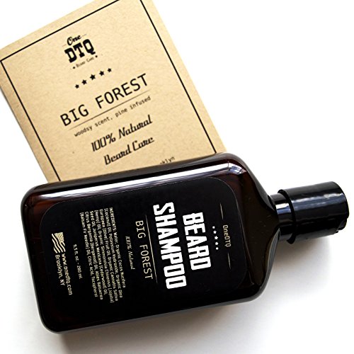 Natural Beard Growth Shampoo - Organic Facial Hair Wash for Men 9oz