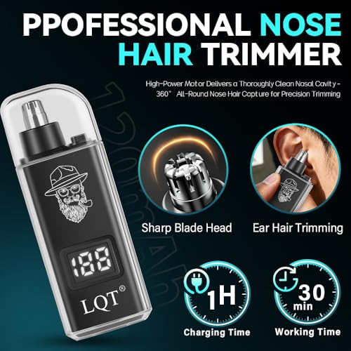 Multi-Color 4-in-1 Men's Hair Clippers Kit with Nose Trimmer & Electric Shaver, Wireless Rechargeable Grooming Set