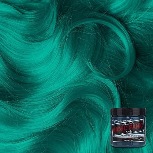 Vibrant Semi-Permanent Hair Dye - Mermaid Blue Green, 4 oz, 2 Pack