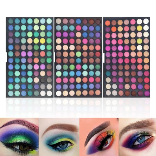 Pure Vie 252-Color Eyeshadow Palette - Matte & Shimmer Blendable Eye Makeup Set