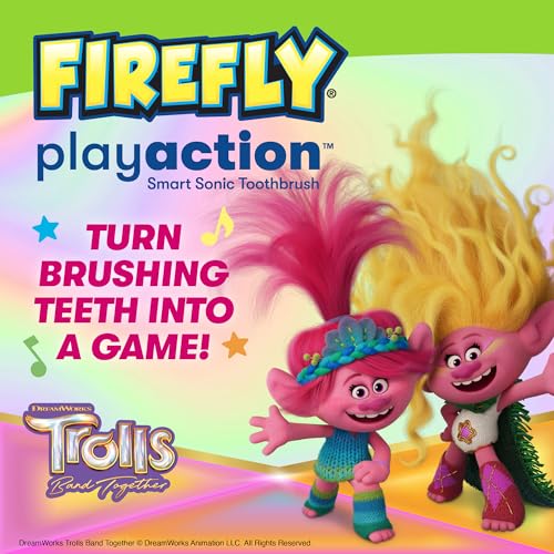 FIREFLY Trolls Play Action Sonic Toothbrush Kit with Lights & Music – 1 Count