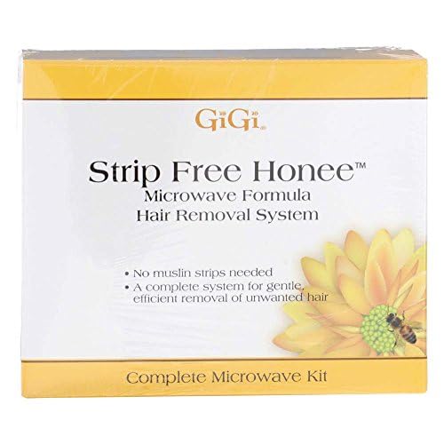 Gigi Strip-Free Honee Wax Kit for Hair Removal - Complete At-Home Waxing Kit for Face, Body, Bikini & Brazilian