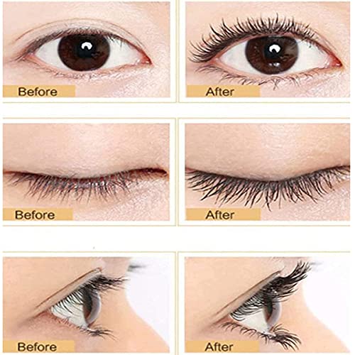 Venicare 4D Silk Fiber Lash Mascara Liquid Extension Makeup Eye Lash Kit Luxuriously Longer Thicker Voluminous Eyelashes Waterproof Smudge-proof Natural No Clumping Smudging Lasting All Day 2 Pack