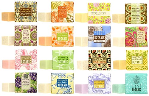 Greenwich Bay Soap Sampler Pack of 16 - 1.9oz Botanical Fragrance Bars, Assorted Variant