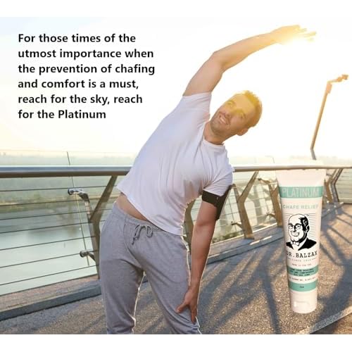 Dr. Balzax Platinum Prevents Skin Chafing & Irritation. Trusted Protection. An Anti-Chafe Cream for Long Lasting Chafing Protection. Non Sticky. Quick Drying for Sensitive Skin & Private Parts