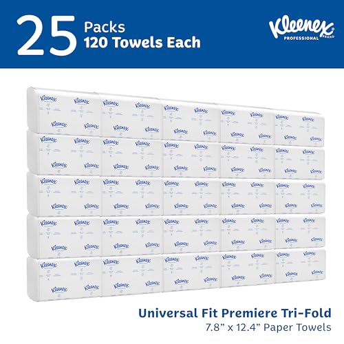 Kleenex Professional Multifold Paper Towels Bulk 25 Packs - 120 Sheets Each