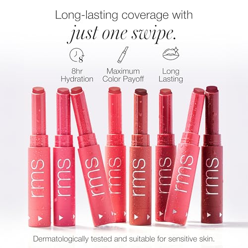 RMS Beauty Legendary Serum Lipstick The Nudes ? Hydrating Long-Wear Nude Lipstick with Oils & Antioxidants, Creamy Nourishing Formula, Cruelty-Free 0.11 oz