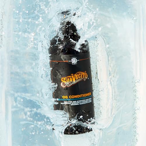 Suavecito OG Conditioner 16 oz Pump Bottle - Original Scent - Smooths & Hydrates, Nourishes & Moisturizes with Avocado and Coconut Oils - Repairs Dry Damaged Har - For All Hair Types, Sulfate Free
