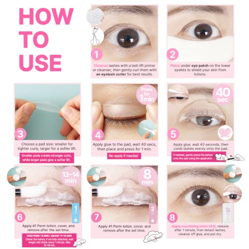 Lash Lift and Color Kit for Eyelashes & Eyebrows - Black, Fades 1-2 Weeks, Vitamin C Formula - Variation: Black