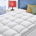 King Size Mattress Topper for Back Pain Cooling Extra Thick Plush Pillow Top with Deep Pocket - White Variation of THIS listing