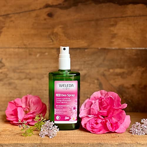 Weleda Wild Rose 24H Deodorant Spray Pack of 2 - Natural Floral Freshness